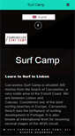 Mobile Screenshot of carcavelossurfcamp.com